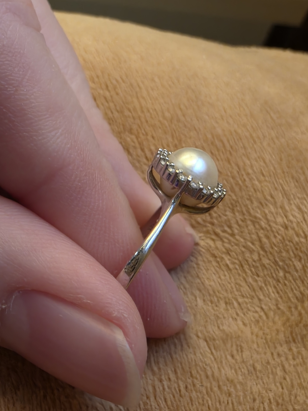 Pearl Factory 14k White Gold Diamond Ring - Picture 8 of 8